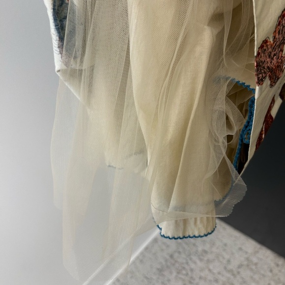 Maeve (Anthropologie) Size 4 Butterfly Print Strapless Dress with tule skirt EUC - Picture 7 of 11